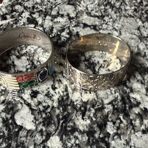 Coach Silver and Multicolor Bangles